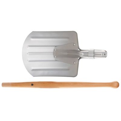 Norwegian snow shovel removable wooden handle