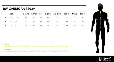 Lappar på axlar och bröstficka BW Cardigan Zip-Hoodie – svart