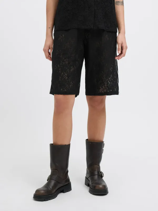 Högmidjade Avslappnade Shorts med Resår