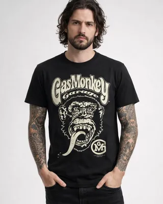 Gas Monkey Garage Big Brand Logo T-Shirt