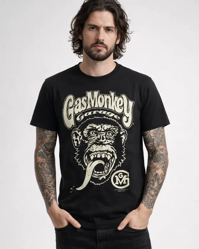 Gas Monkey Garage Big Brand Logo T-Shirt