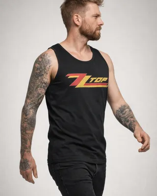 ZZ Top Misprint Logotype Linne i svart