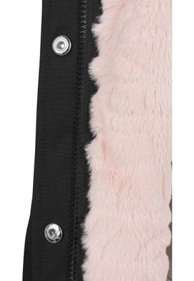 Ladies Peached Teddy Lined Parka