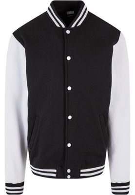 2-tone College Sweatjacket Jacka för herr – blk/wht