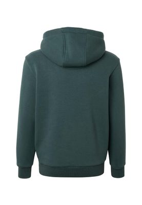 Huvtröja för barn med fluffy – flaskgrön