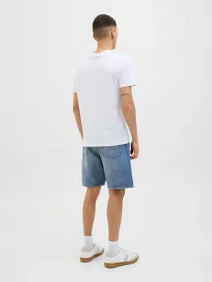 Löst sittande jeansshorts herr