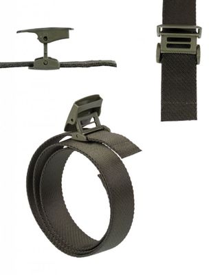 Oliven stretch bælte med quick release