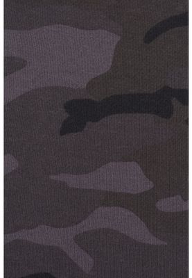 Camo-hættetrøje med høj hals