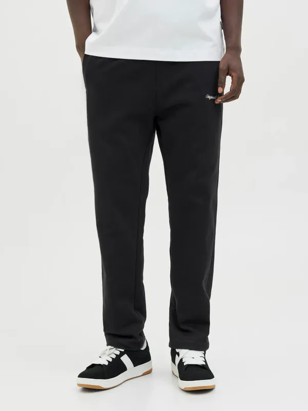 Svarta joggingbyxor herr – relaxed fit