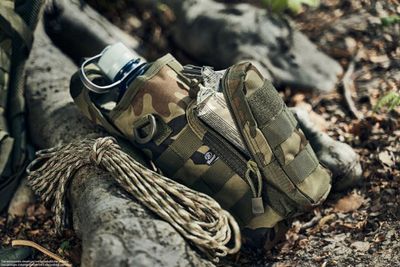 Flaskepose MOLLE camo