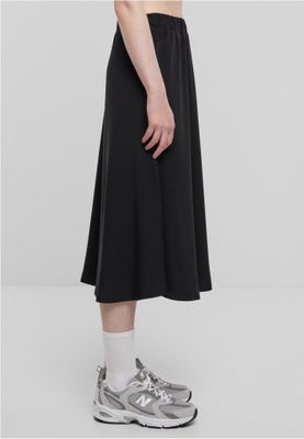 Black long skirt in viscose