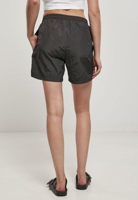 Damshorts i skrynkligt nylon
