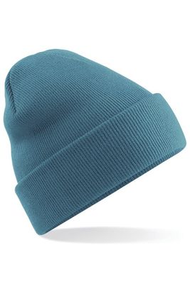 Blue hat in acrylic yarn