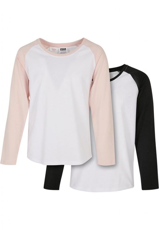 Girls Contrast Raglan Longsleeve 2-Pack