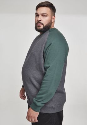 Tvåfärgad raglan sweatshirt