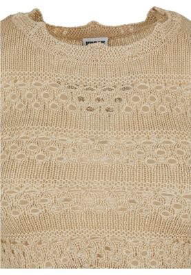 Crocheted short sweater for women