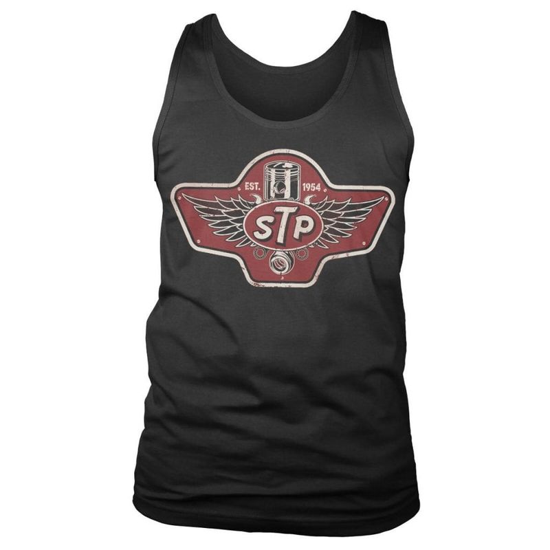 STP Piston Emblem Tank Top - English Translation: STP Piston Emblem Tank Top