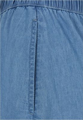 Long thin denim skirt