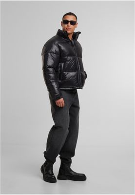 Shiny Puffer Jacket Pufferjacka för herr – svart