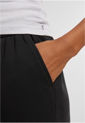 Långa mjukisshorts för dam – svart