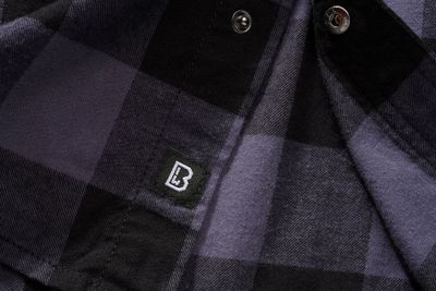 Sleeveless flannel shirt gray/black