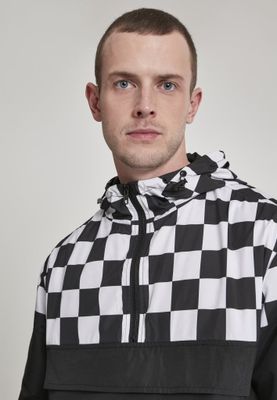 Checkered pull over jacket