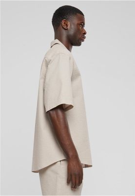 Relaxed Seersucker Short Sleeve Shirt