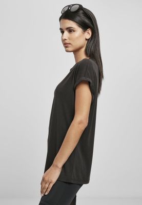 Ladies top with rolled up arms