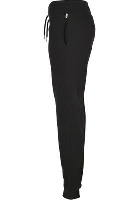 Black jogging pants with high waist lady