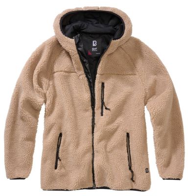 Teddy Fleece zip jacket camel - Ladies