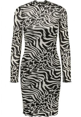 Patterned dress in two layers