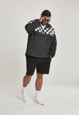 Checkered pull over jacket