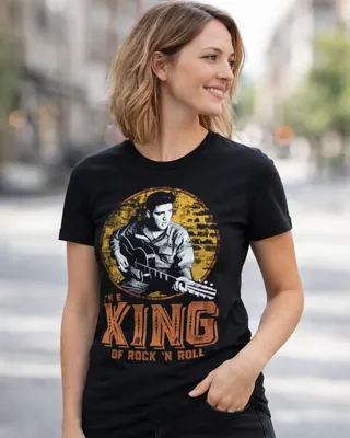 Elvis Presley - The King Of Rock 'n Roll Girly Tee