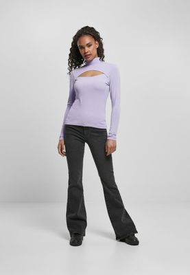 Ladies Cut-Out Turtleneck Longsleeve