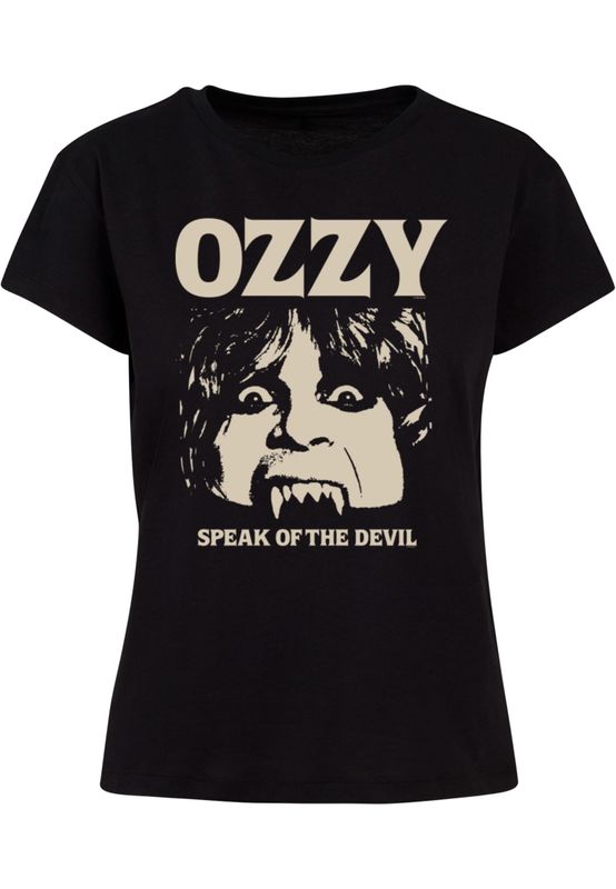 T-shirt med ozzy ansikte, SPEAK OF THE– svart