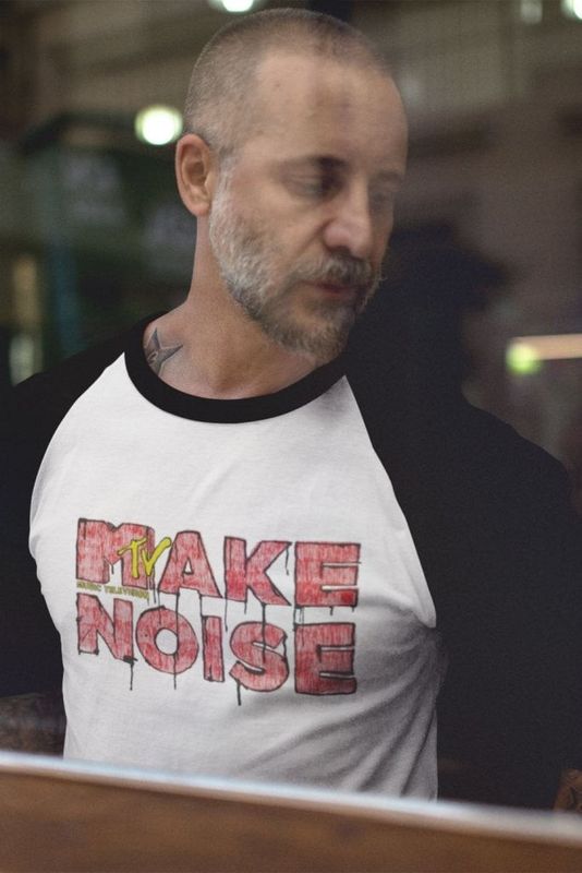 Make Noise - MTV Baseball Long Sleeve Tee