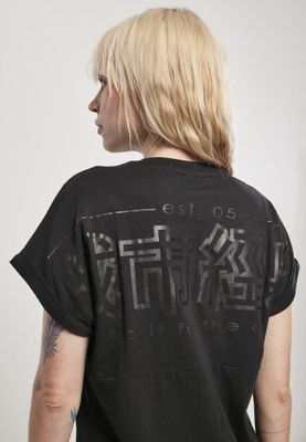 Sort kort kjole i t-shirt model