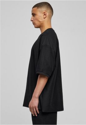 Ribbstickad t-shirt i kraftig frotté herr