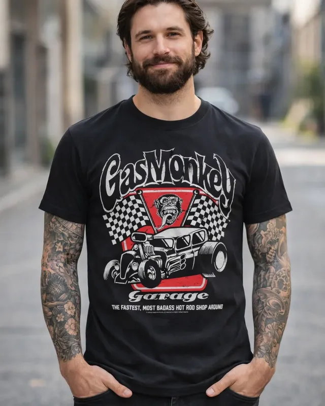 Badass Gas Monkey Garage T-Shirt