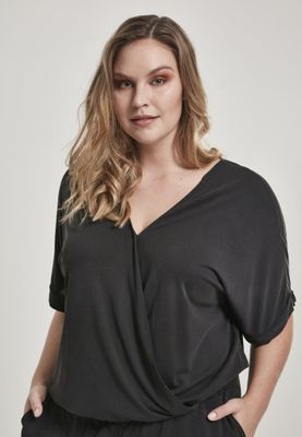 Black jumpsuit lady plus size