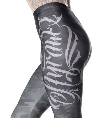 Grå camo blazon leggings