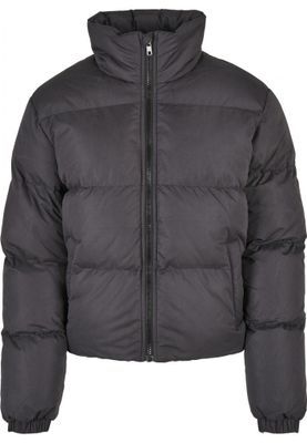 Ladies Short Peached Puffer Jacket