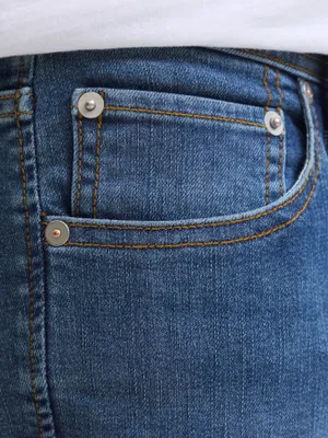 Blå skinny fit jeans herr - LIAM