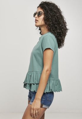 T-shirt with ruffles in organic cotton