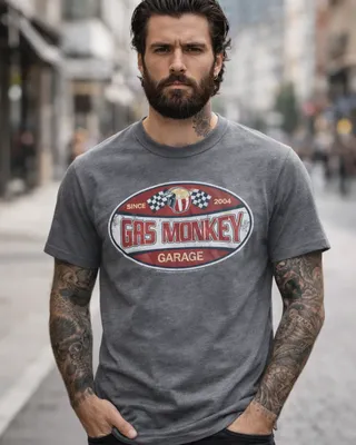 Gas Monkey Garage Since 2004 Label T-Shirt