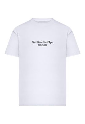 One World One Stage T-shirt – vit