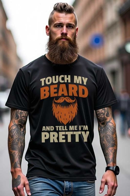Touch my beard - T-shirt