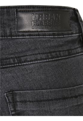 Jeans med bredde forneden og med høj talje