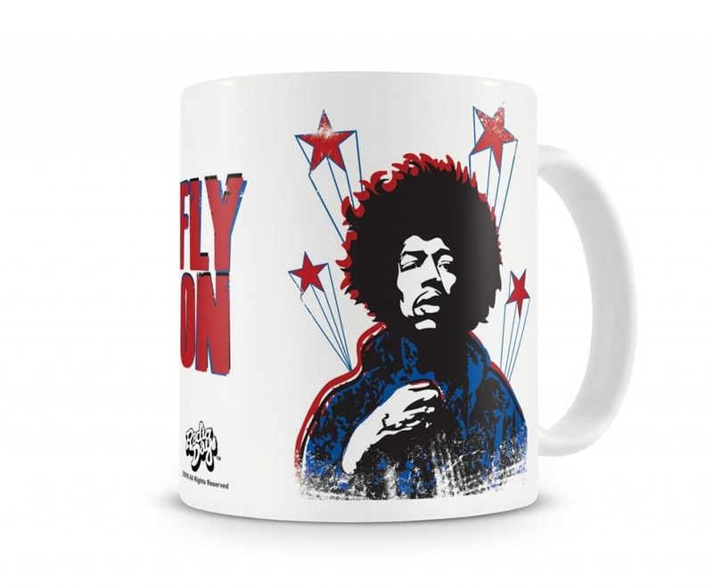 Jimi Hendrix Fly On kaffemugg
