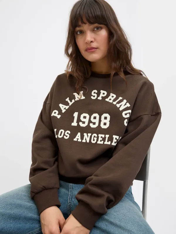 Avslappnad Sweatshirt med rund hals JJXX